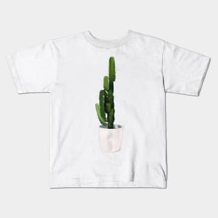 Lovely Potted Cactus Sticker Kids T-Shirt